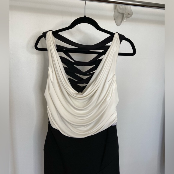 SLEEVELESS COWL NECK MIDI DRESS - Picture 5 of 6
